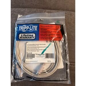 Tripp Lite P222-010 PS/2 Keyboard Mouse Extension Cable 10ft Beige New